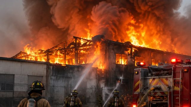 Firefighters Struggle with Prolonged Blaze at Boyle Heights Facility | kantin slot777, ligatempo