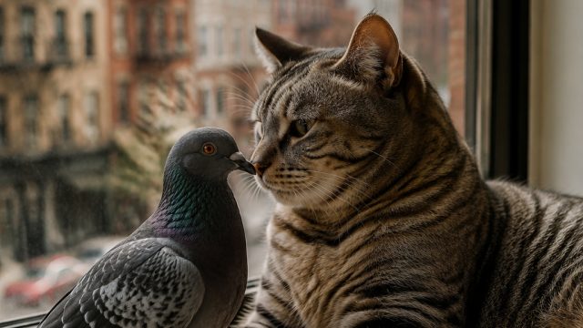 New York Couple's Unlikely Pet Friendship: A Pigeon and a Cat | corner kick disebut, pg slot demo ma