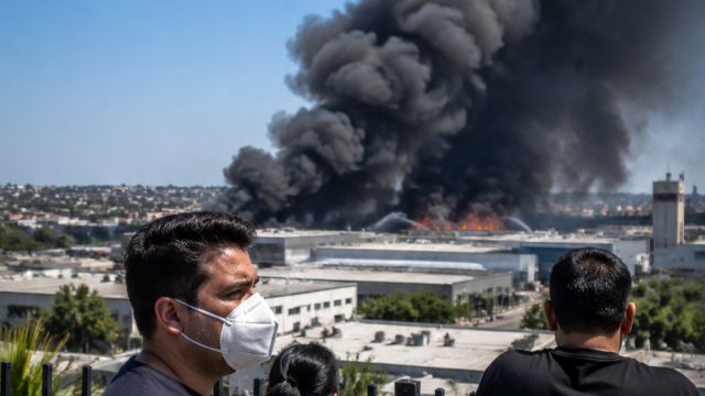 Air Quality Concerns Rise Amid Ongoing Warehouse Fire in Boyle Heights